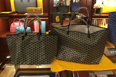 goyard tote medium vs large|Goyard st louis pm price.